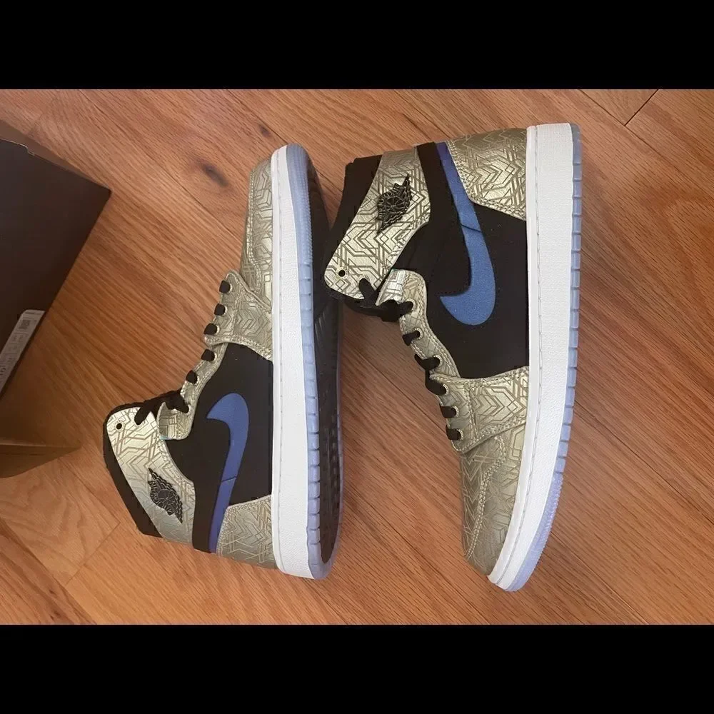 jordan 1 high zoom air cmft Gold Lazer 10.5